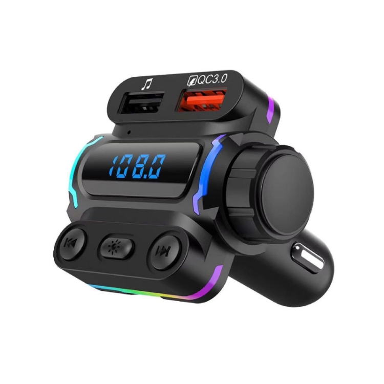 

P7 PD20W QC3.0 Dual Fast Charging Car MP3 Player FM Transmitter(Color Box)