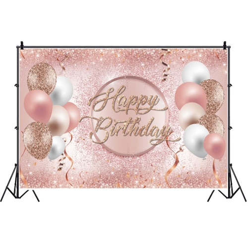 

MDN12138 1.5m x 1m Rose Golden Balloon Birthday Party Background Cloth Photography Photo Pictorial Cloth