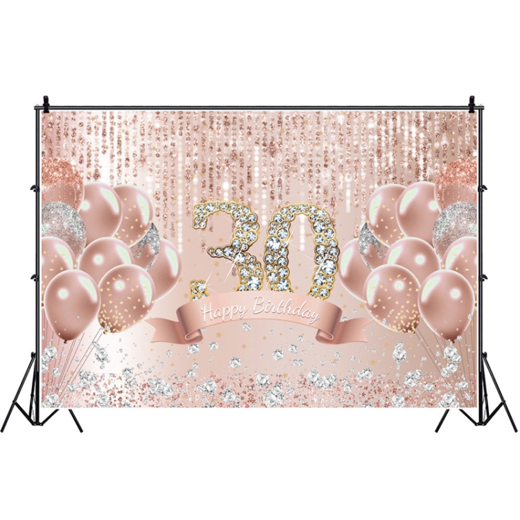 

MDU05522 1.5m x 1m Rose Golden Balloon Birthday Party Background Cloth Photography Photo Pictorial Cloth
