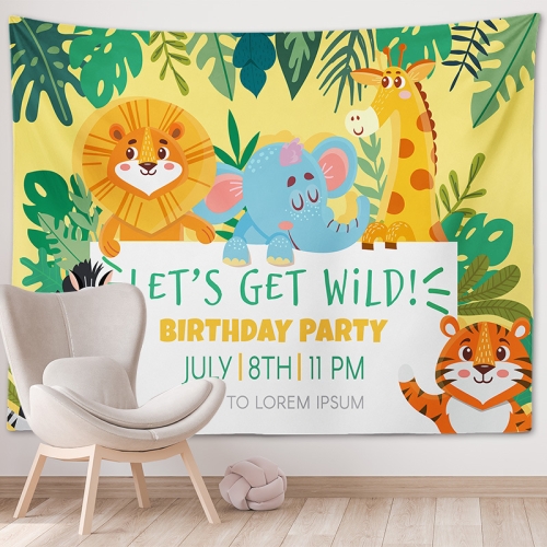 

Happy Birthday Photo Backdrop Party Decoration Tapestry, Size: 100x75cm(GT56-7)