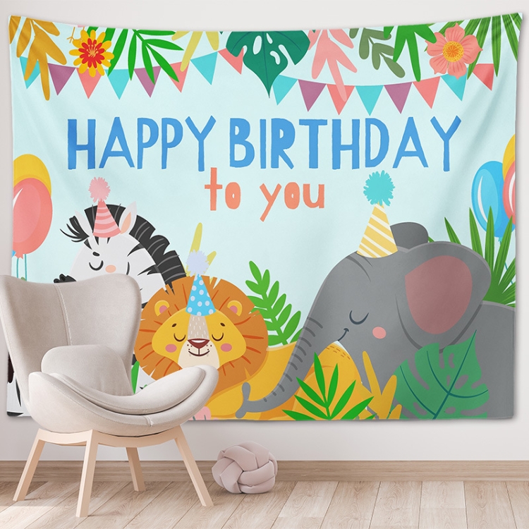 

Happy Birthday Photo Backdrop Party Decoration Tapestry, Size: 200x150cm(GT56-5)