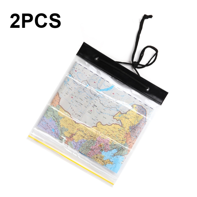 

2 PCS C1016 Outdoor Hiking Transparent Waterproof Map Bag, Size: 26.8x30.8cm(Without Logo)