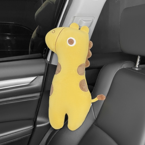 Car Seat Belt Pillow Shoulder Cover Cartoon Insurance Belt(Yellow)