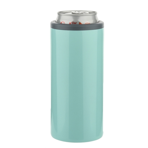 

12oz Coca Cold Cans 304 Stainless Steel Double Layer Vacuum Beer Cold Cup, Color: Ice Green