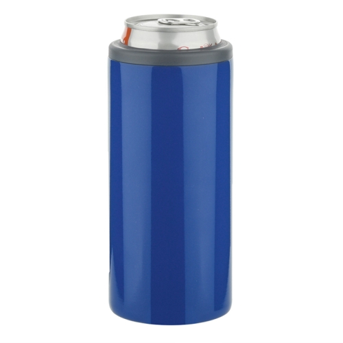 

12oz Coca Cold Cans 304 Stainless Steel Double Layer Vacuum Beer Cold Cup, Color: Deep Blue