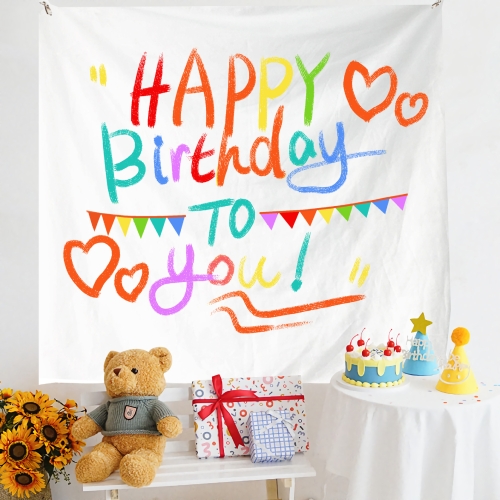 Layout di compleanno Panno da appendere Panno da parete per foto per  bambini, dimensioni: 150x230 cm