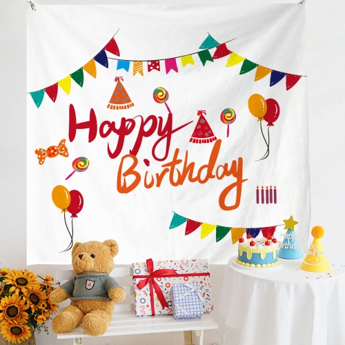 Layout di compleanno Panno da appendere Panno da parete per foto per  bambini, dimensioni: 180x230 cm
