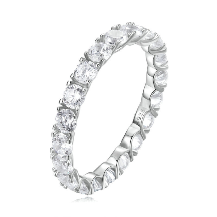 

BSR295 Sterling Silver S925 Zirconia Simple Fashion Ring(No.6)
