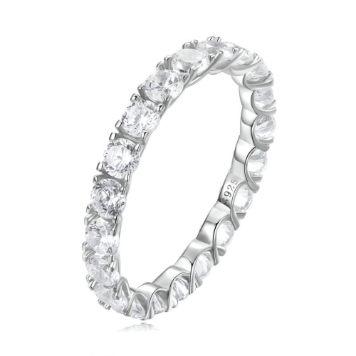 

BSR295 Sterling Silver S925 Zirconia Simple Fashion Ring(No.7)