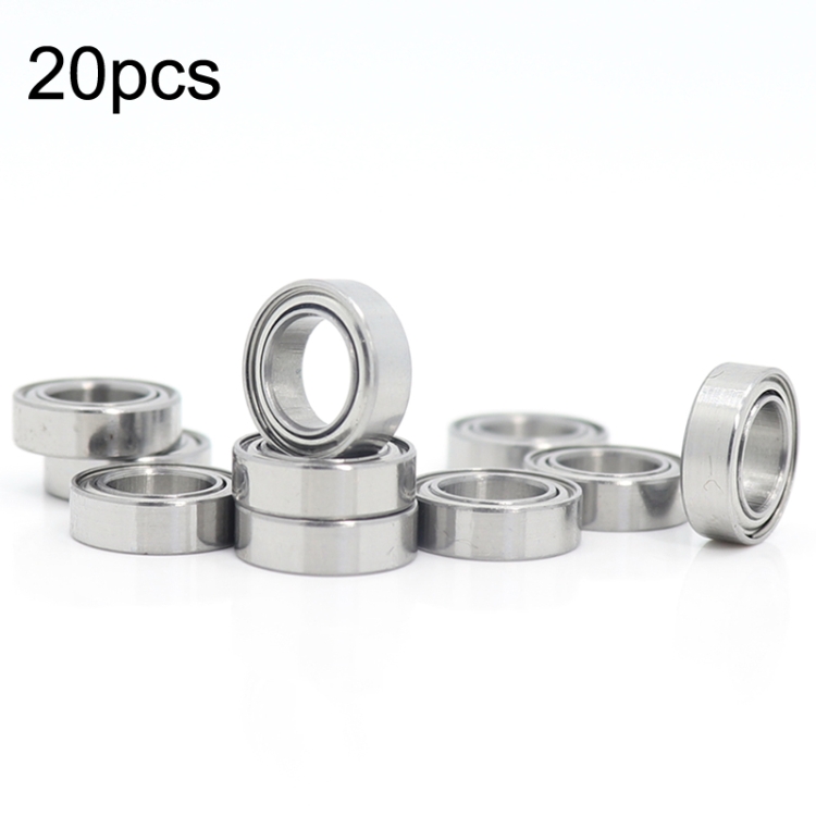 

MR106ZZ 20pcs 6x10x3mm Miniature Deep Groove Ball Bearing, Style: High Speed