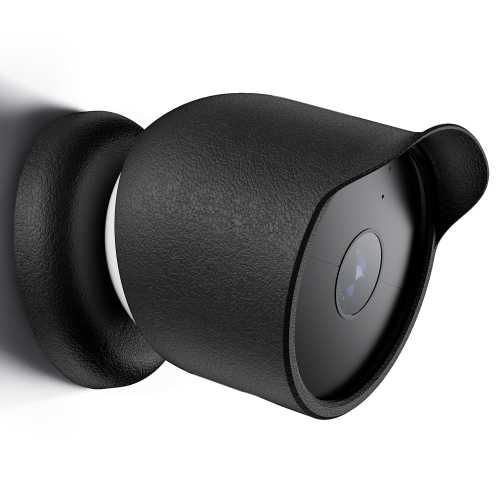 

For Google Nest Camera Outdoor Silicone Water-Resistant Protective Cover(Black)