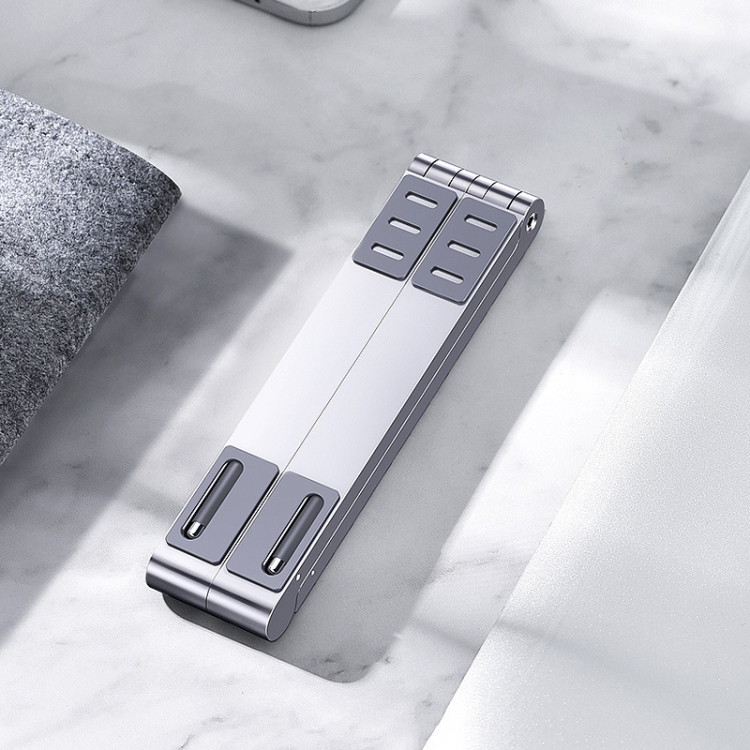 

X23 3 In 1 Portable Storage Foldable Aluminum Phone Tablet Stand(Silver)