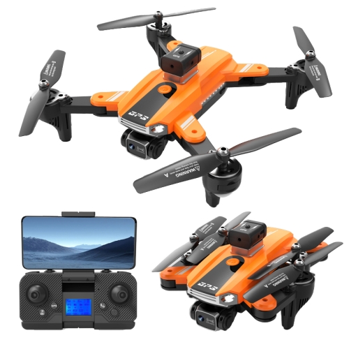 

8K HD Dual-camera Intelligent Obstacle Avoidance GPS Positioning Aerial Quadcopter, Spec: S9 (Orange)