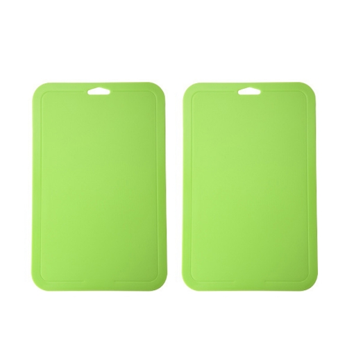 

2pcs Baby Auxiliary Cutting Board Fruit and Vegetable Cutting Plastic Board(Green)