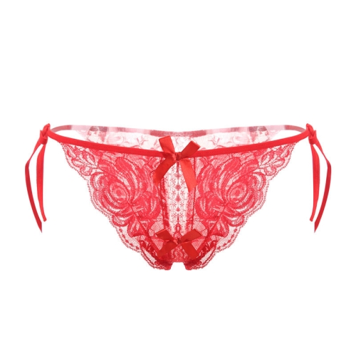156 3pcs Butterfly Lace Embroidery Slitted Panties Women Sexy