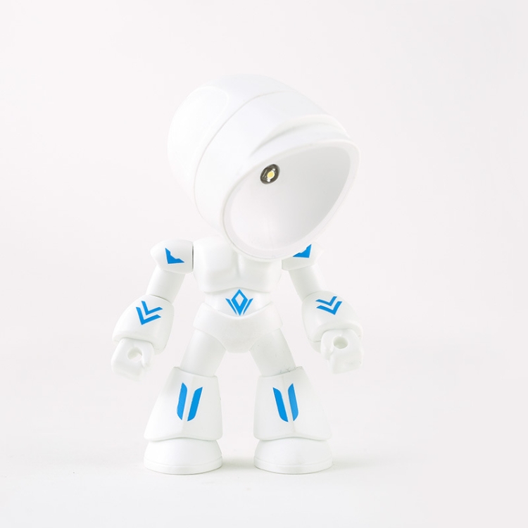 

9622 LED Mini Foldable Cartoon Policeman Night Light Desktop Magnetic Desk Lamp(White)