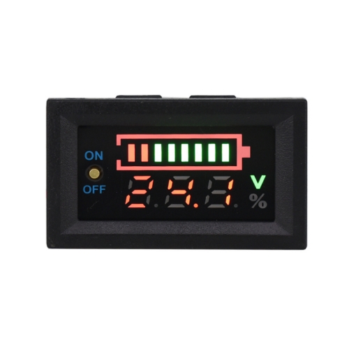 

229TY 6-30V Electric Car Lithium Battery Voltage Power Meter Display Switch