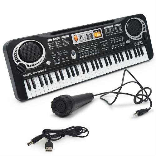 

MQ6106 61-Keys Multifunctional Electronic Organ Children Toy with Microphone, Spec: USB Charging