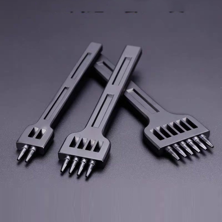 

ER061 DIY Hand-sewn Leather Round Punch Tools Alloy Steel Platoons Rushing, Style: 6mm Set