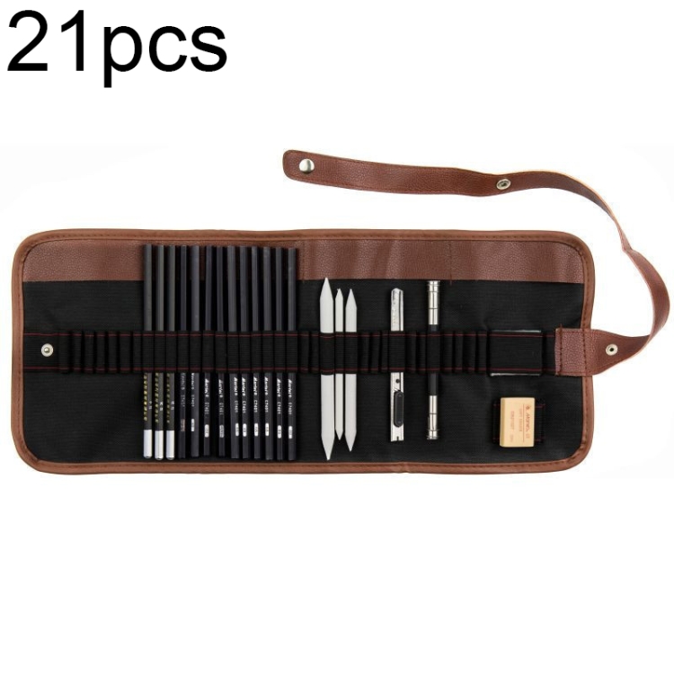 

YGSM-30 Sketch Pencil Set Art Sketch Pencil Drawing Tools, Spec: 21pcs/set
