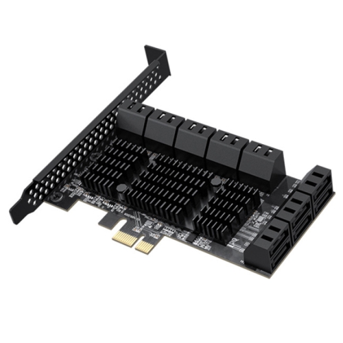 

PCIE X1 To 16 Ports SATA3.0 Rotary Card Computer Desktop Solid State Hard Disk