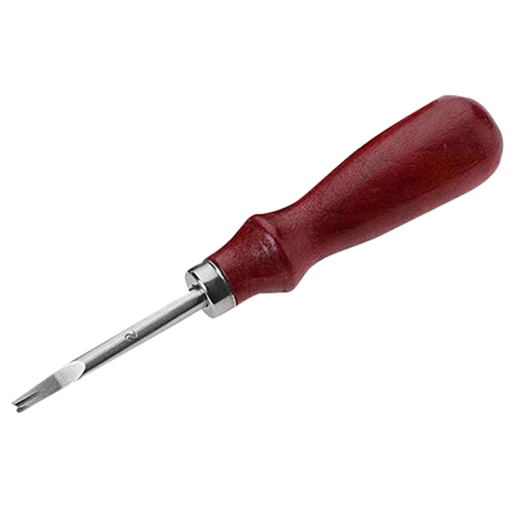 

ER015 2pcs DIY Craft Leather Carving Leather Round Corner Tool Wood Handle Repair Device, Spec: 1.0mm