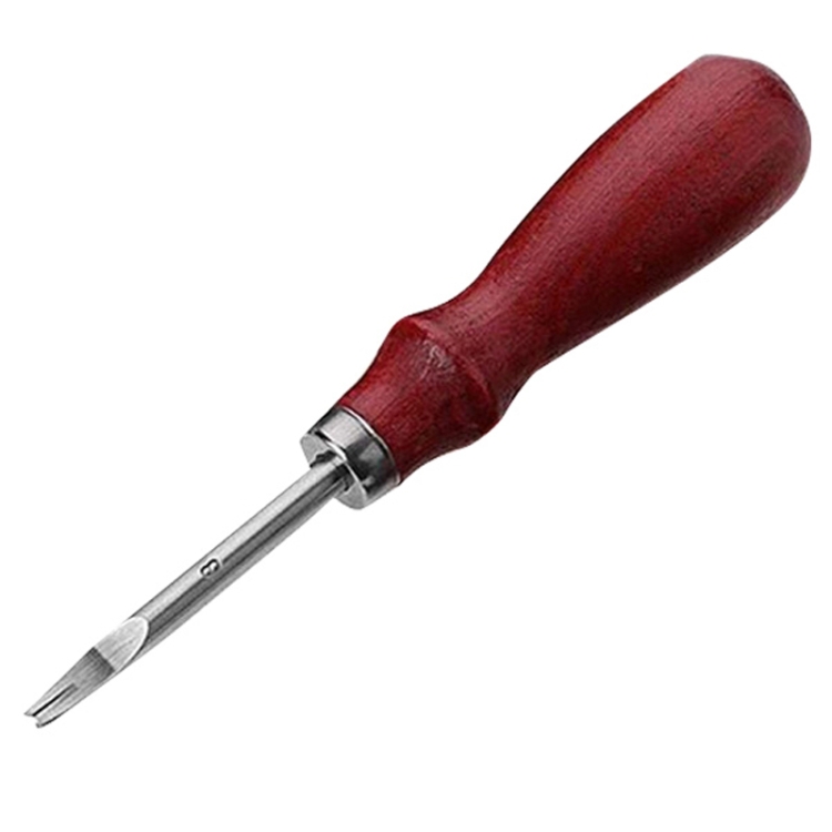

ER015 2pcs DIY Craft Leather Carving Leather Round Corner Tool Wood Handle Repair Device, Spec: 1.2mm
