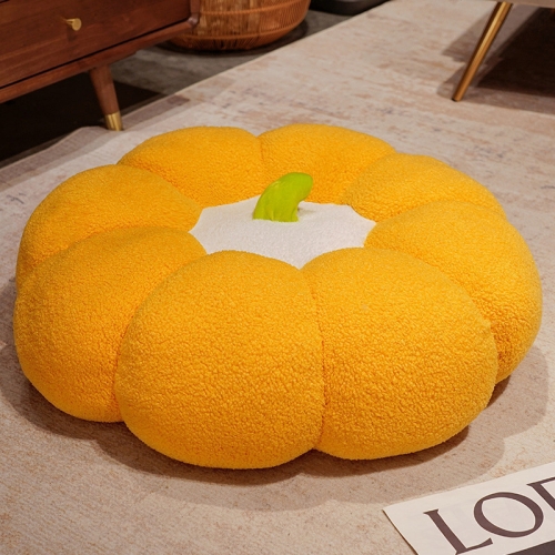 

Pumpkin Futon Cushion Pillow Plush Toy Home Tatami Bay Window Sofa Bedroom Cushion, Size: 40cm(Yellow)