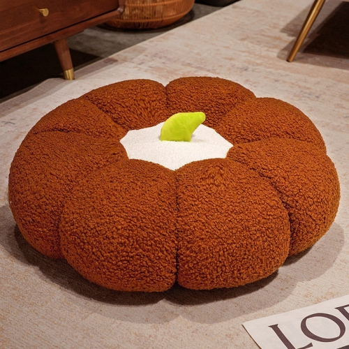 

Pumpkin Futon Cushion Pillow Plush Toy Home Tatami Bay Window Sofa Bedroom Cushion, Size: 60cm(Brown)