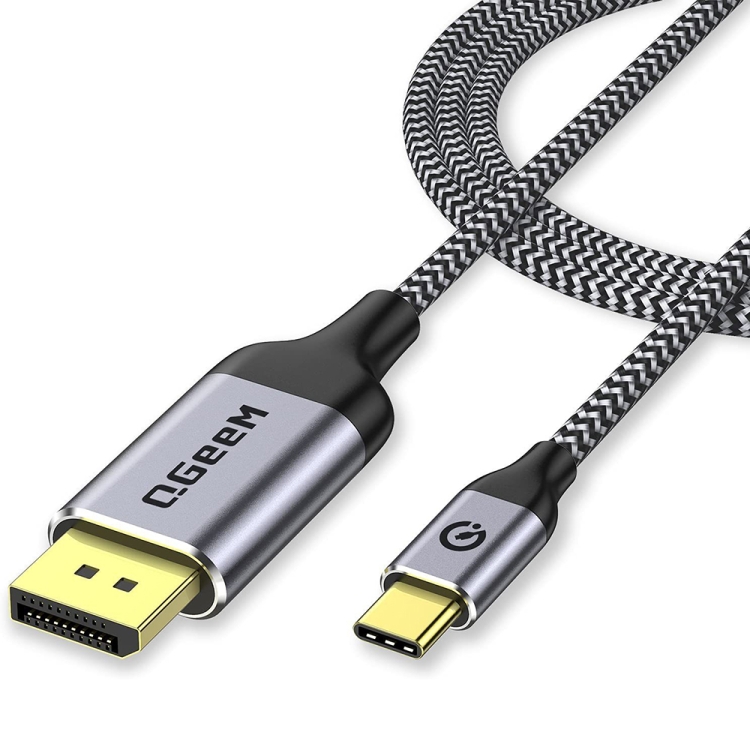 

QGeeM QG-UA13 Type-C To DP 4K 60Hz Nylon Braided Adapter Cable, Length: 1.8m