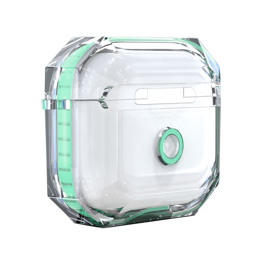 

For AirPods 3 RJT-AP-03 Transparent Anti-fall Bluetooth Earphone Protective Sleeve(Green)