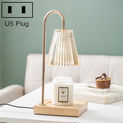 

MZ-011 Home Decoration Dimmable Aromatherapy Lamp Without Aromatherapy, Spec: Timed Champagne Gold+Solid Wood(EU Plug)