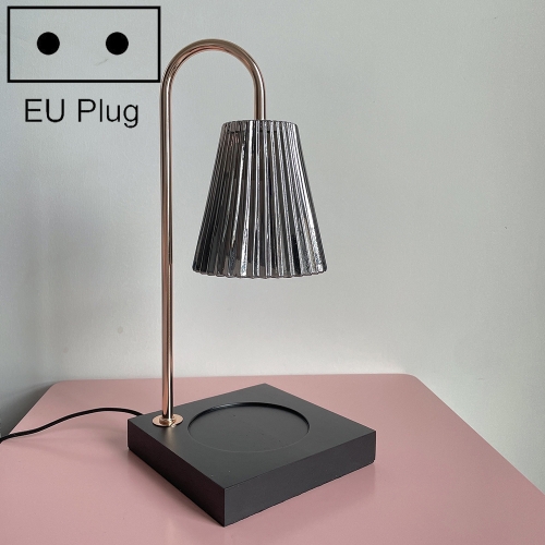 

MZ-011 Home Decoration Dimmable Aromatherapy Lamp Without Aromatherapy, Spec: Smoke Gray+Black Wood(EU Plug)