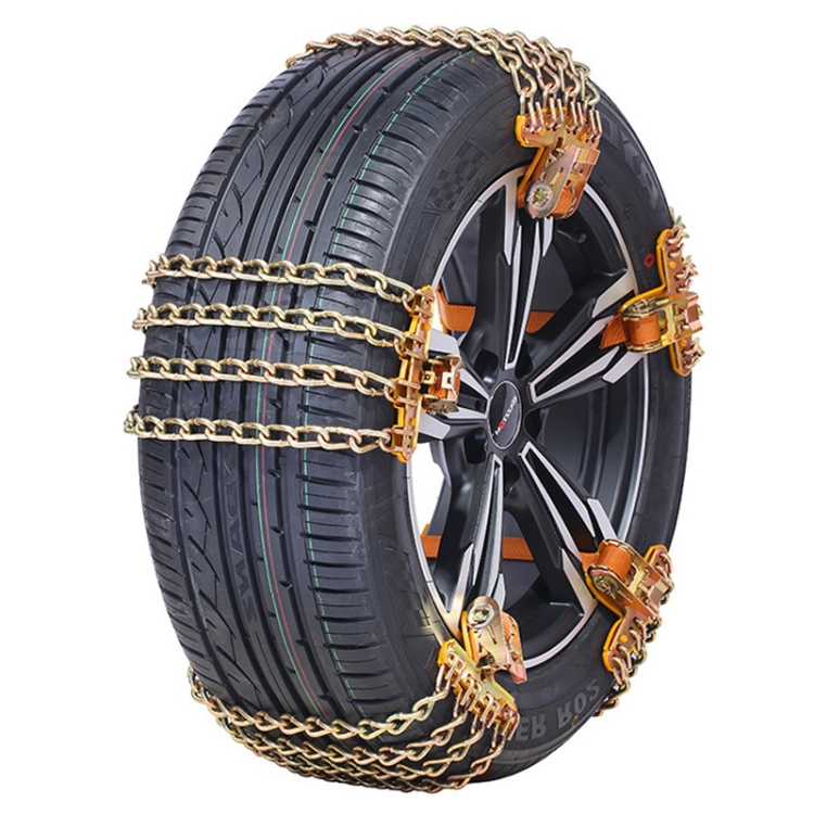 

Car Tire Truck SUV Snow Winter Emergency Anti-Skid Chain, Style: 4 Chains (Large)