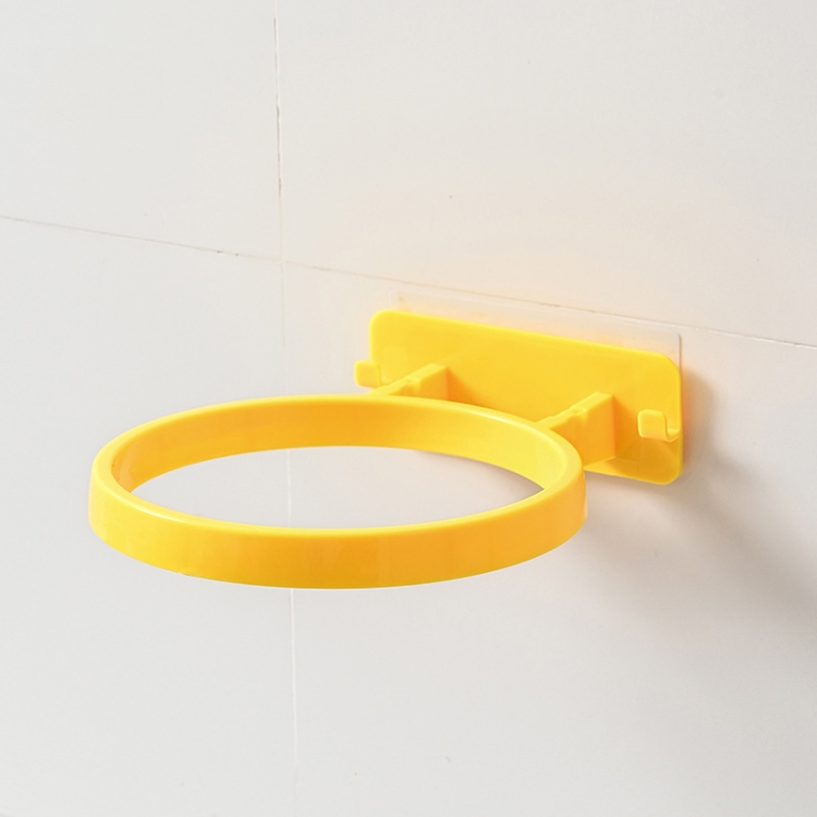 

2pcs Household Wall Hanging Basketball Storage Display Stand(Yellow)