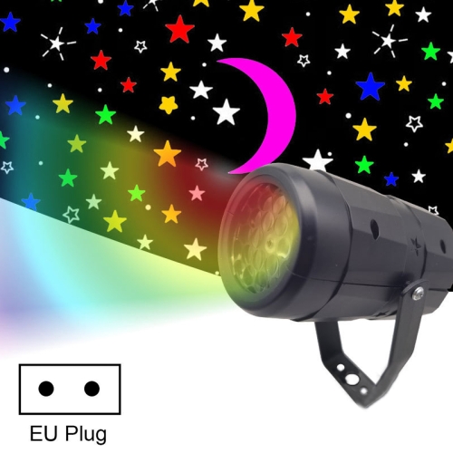 

4W Starry Sky Rotating Atmosphere Projection Light Stage Light, Specification: EU Plug