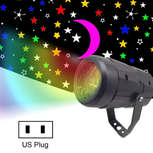 

4W Starry Sky Rotating Atmosphere Projection Light Stage Light, Specification: US Plug