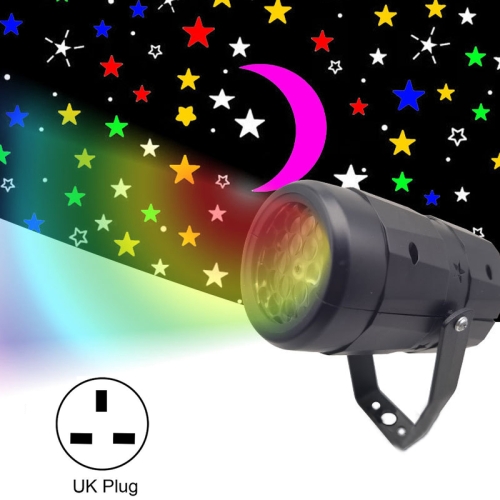 

4W Starry Sky Rotating Atmosphere Projection Light Stage Light, Specification: UK Plug