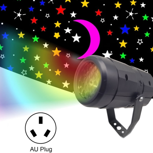 

4W Starry Sky Rotating Atmosphere Projection Light Stage Light, Specification: AU Plug