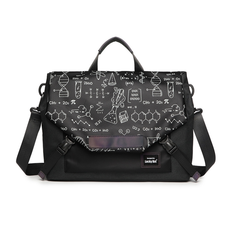 

LUCKYBAT Laptop Bag Airbag Anti-drop Crossbody Handbag, Size: S 13.3-16 Inch(Black Equation)