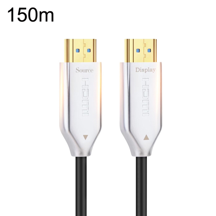 

2.0 Version HDMI Fiber Optical Line 4K Ultra High Clear Line Monitor Connecting Cable, Length: 150m With Shaft(White)