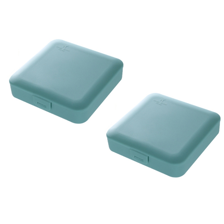 

2pcs Portable Large Capacity Waterproof Sanitary Napkin Storage Box(Blue)