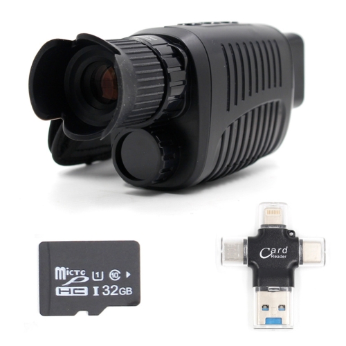 

Video Pictures 5X HD 1080P Digital Night Visual Instrument Infrared Single Tube Binoculars+32G Memory+4 in 1 Reader