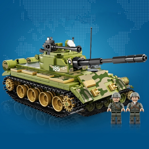 

22009 T-62 CAYI Tank Model Assembled Puzzle Building Blocks Children Toys