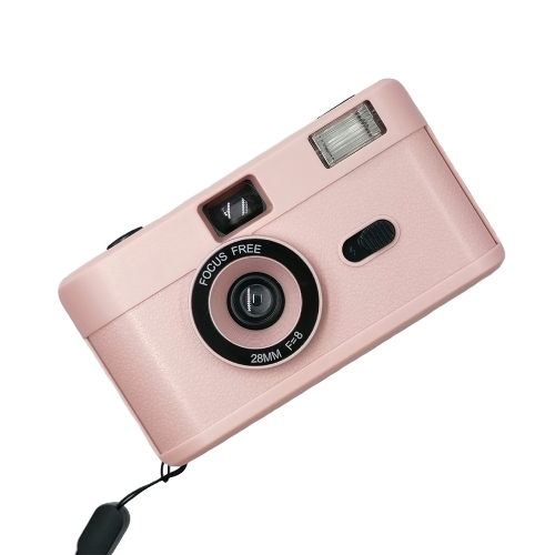 

R2-FILM Retro Manual Reusable Film Camera for Children without Film(Pink)