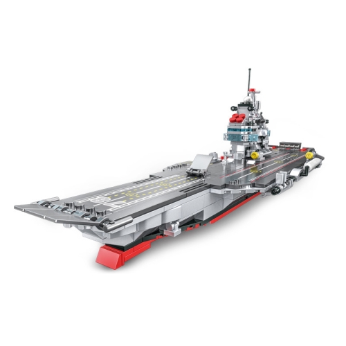 

221102 CAYI Aircraft Carrier Model Building Blocks Small Particle Assembly Puzzle Toys