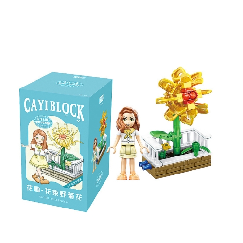 13102 CAYI Flower Garden Bouquet Small Particle Puzzle Building Block Toy