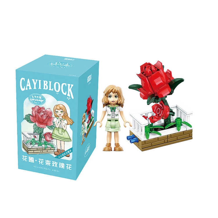 

13104 CAYI Flower Garden Bouquet Small Particle Puzzle Building Block Toy