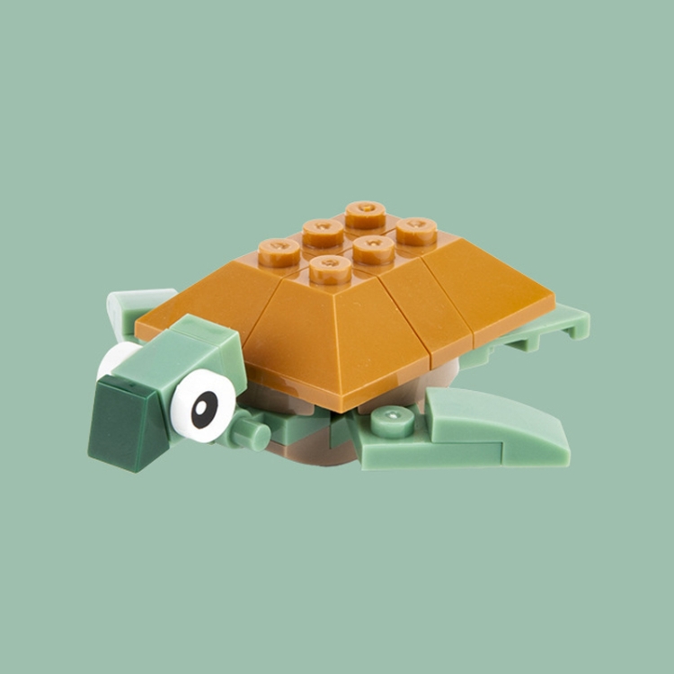 

KY007 Turtle CAYI Small Animal Small Particles Assembly Puzzle Children Building Blocks