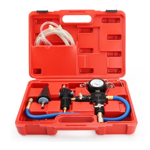 

Automotive Water Tank Leak Test Pressure Gauge Coolant Replacement Filler(Plastic Box)